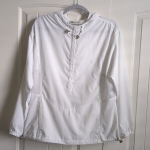 White Hooded Pullover